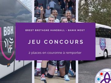 🟣 Jeu concours
Partenaires depuis plusieurs années du Brest Bretagne Handball , nous organisons un jeu concours. 🤩
Tentez de remporter deux places en...